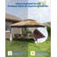 Heavy Duty Portable Canopy 3x3m with Double Roof, Waterproof, UV 50+, Height Adjustable, 4 Removable Mosquito Net Sidewalls, Easy Setup, Stable Winterproof Pavilion for Patio, Garden, Family Gathering-125414289