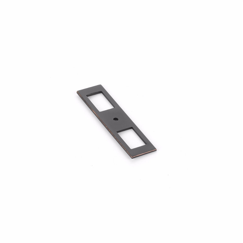 Emtek Modern Backplate Backplate for Knob 4" x 1", Oil Rubbed Bronze