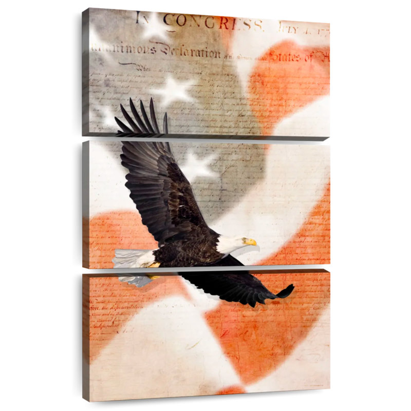 Brampt US Flag Bald Eagle