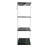 Rotatable Three-Layerr Cabinet Style Display Cabinet, Wine Cabinet, Storage Cabinet, With Remote Control Paipai Light, Adjustable Feet, Can Be Placed In The Living Room,Corridor, Color: Black-2121154670