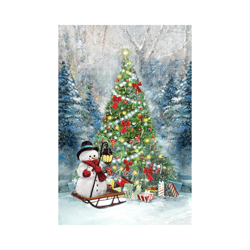 Christmas Tree Gifts - Wall Art Print - Wrapped Canvas, Wrapped Canvas, Does Not Apply, 18" H x 12" W