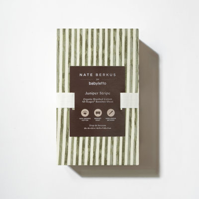 All-Stages® Bassinet Sheet in GOTS Certified Organic Brushed Cotton by Nate Berkus