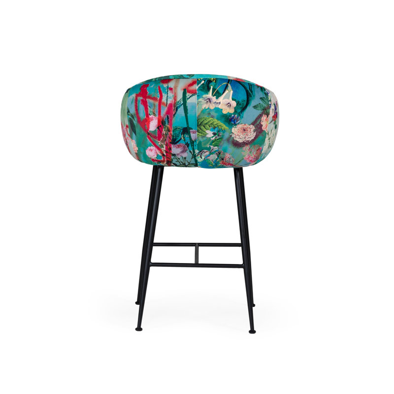 Osbourn Upholstered Counter Stool with Metal Frame