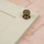28mm Antique Brass Layered Round Cabinet Knob