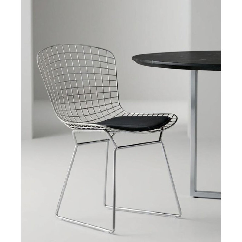 Fauteuil Aiotreb, Chrome, Noir