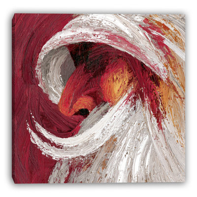 Abstract Santa in Motion Wrapped Canvas Wall Art