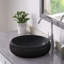 Lavabo de salle de bain rond blanc brillant ELLAI 16,2 po-92279228