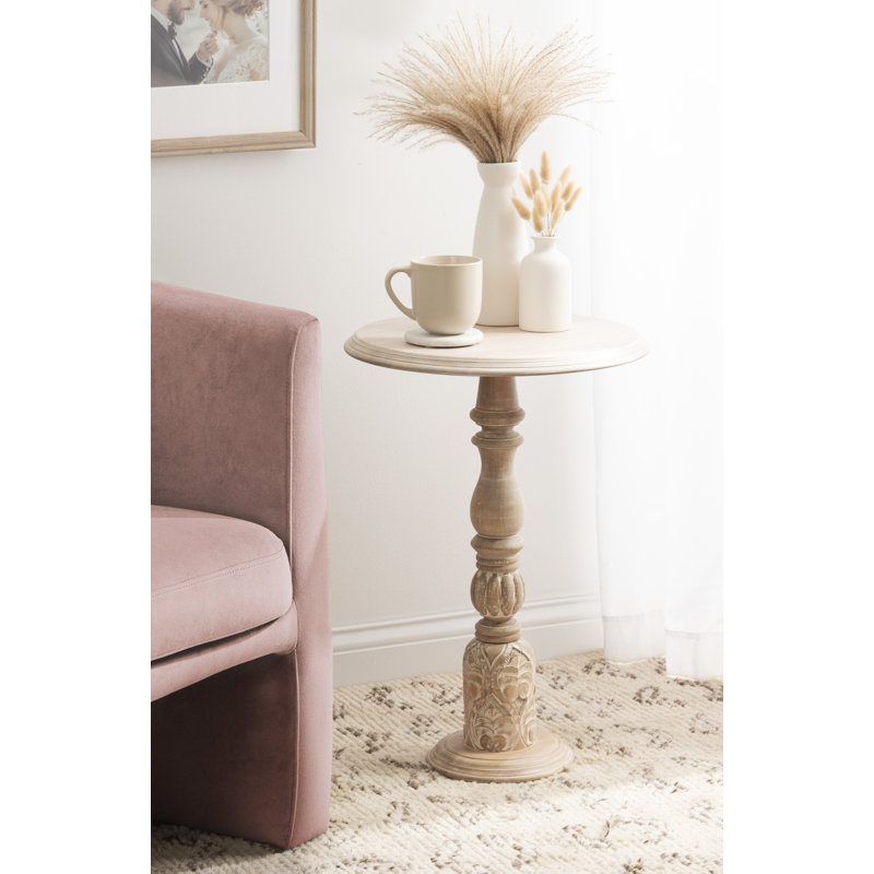Table d'appoint ronde en bois