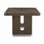 Ensemble de salle à manger 7 pièces table extensible avec 6 chaises d'appoint beige rembourré confort durable table d'appoint en métal meubles en bois-1688013704