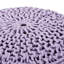 Pouf tricoté en coton lavande séduction - ou coussin de sol capacité de poids de 200 lb