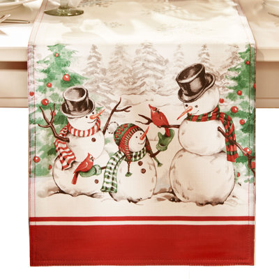 Gambrills Snowman Winterland Christmas Table Runner