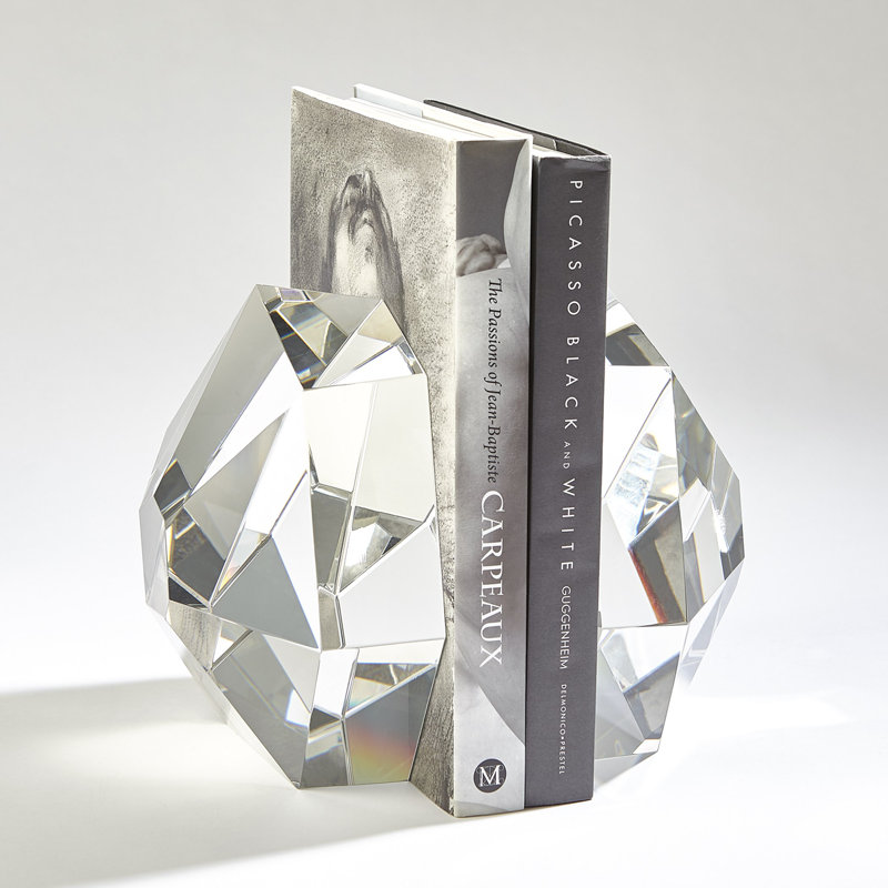 Crystal Bookend, Clear