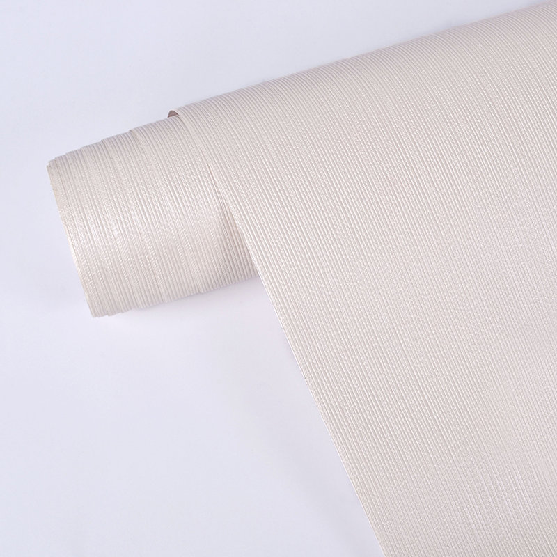 Rouleau de papier peint adhésif blanc cassé L 18 pi x l 24 po