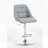 Set of 2 Bar Stools with Footrest and Base Swivel Height Adjustable Mechanical Lifting-153079284