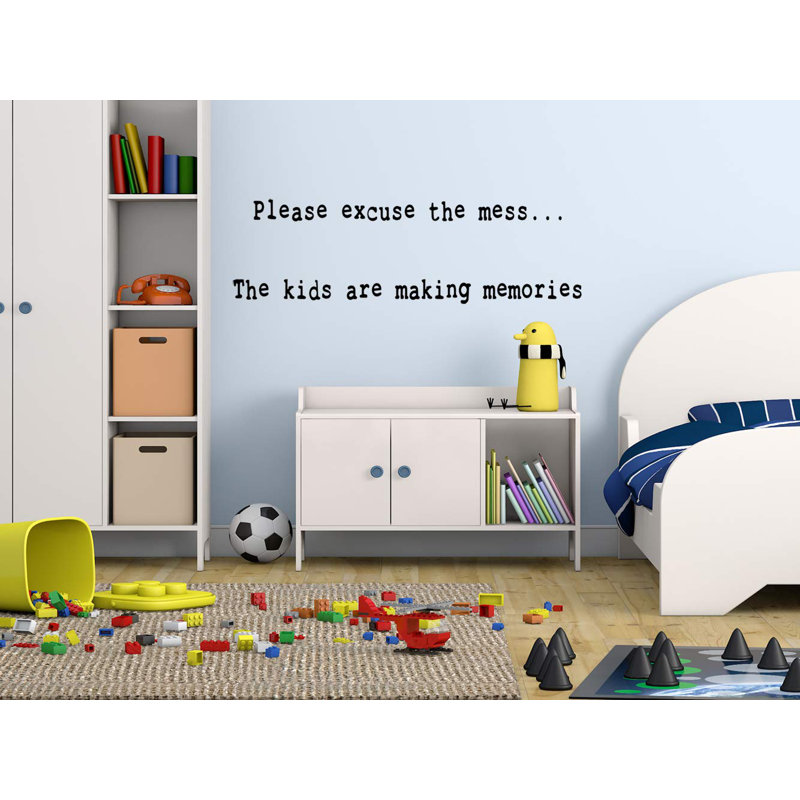 Adhésif décoratif "salle jeux quotes" veuillez excuser le désordre pour enfants Bessemer, H 7 po x l 22 po