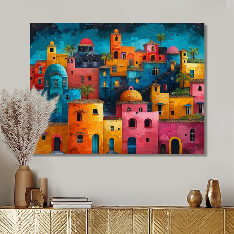 Leclerc - salon d'art mural City Buildings, Toile tendue, H 12 po x l 20 po x P 1 po