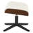 20.5'' Genuine Leather Swivel Ottoman-117232935