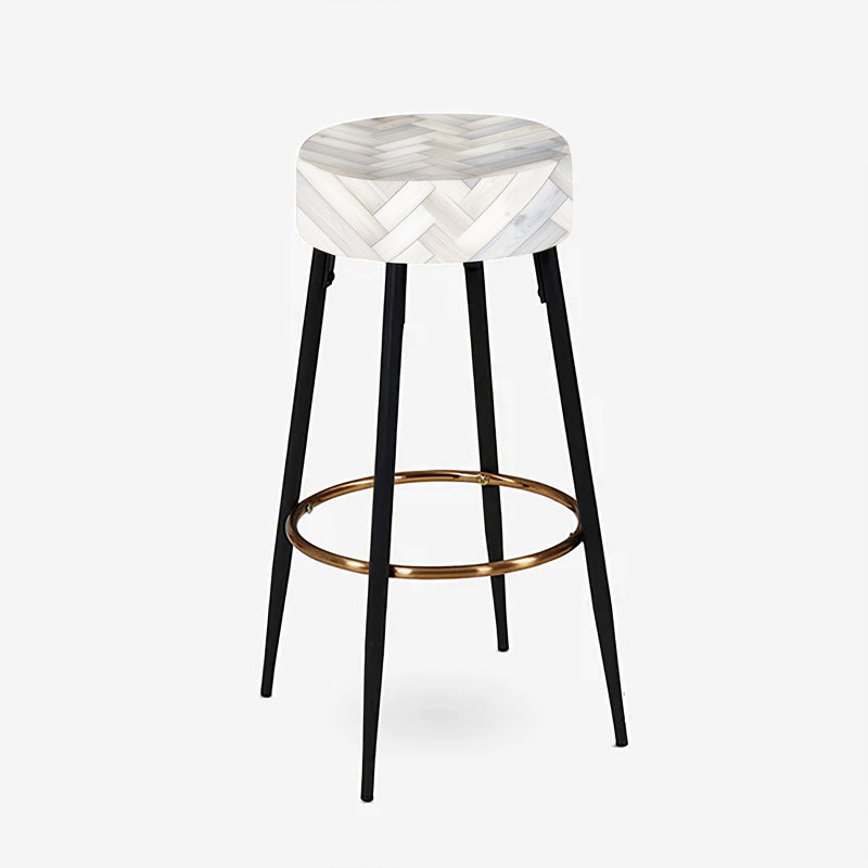 Nordic Elegance - Ensemble de 2 tabourets de bar géométriques