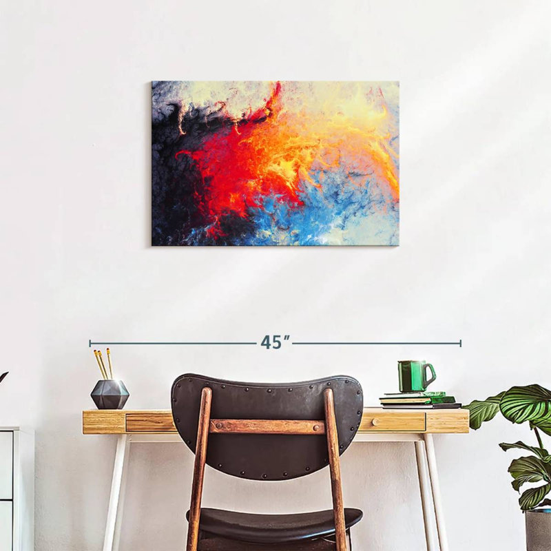 Avery Ice Flame Abstract, 20" H x 30" W