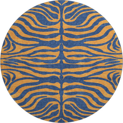Premium Machine Washable Corum AMF1043 Animal Print Rug