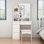 Ensemble de meuble-lavabo large 31,5 po avec tabouret et miroir Vitomir