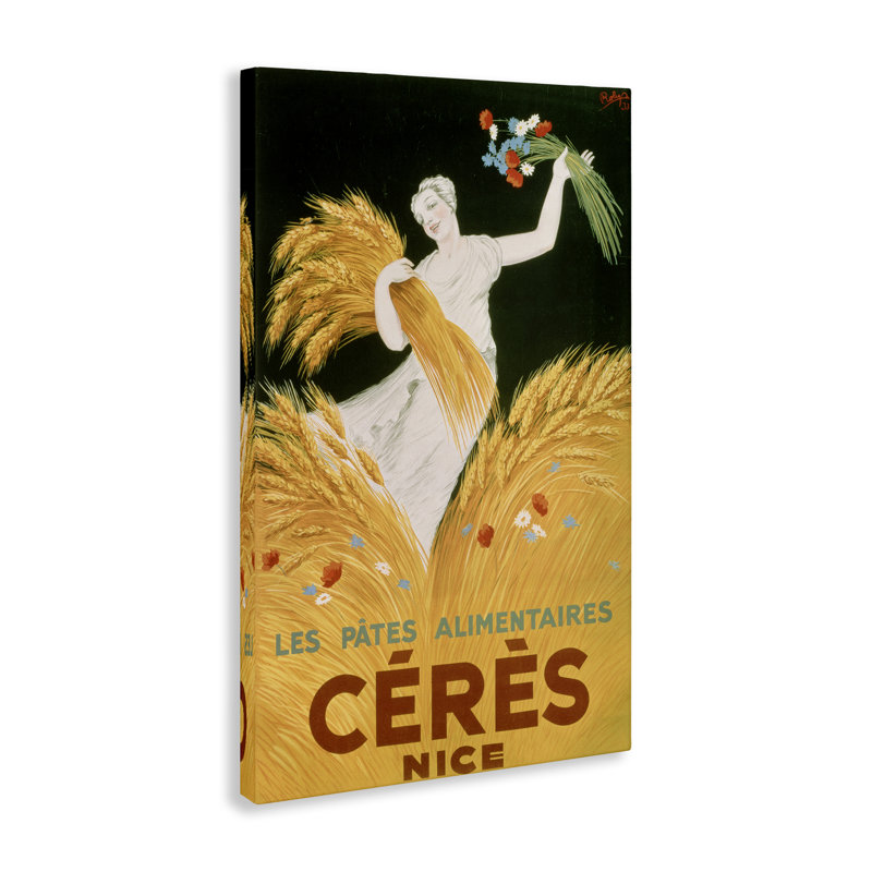 Toile antique de la déesse Cérès, design par Marcus Jules, H 36 po x l 24 po