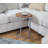 Solid Mango Wood And Metal C-Table