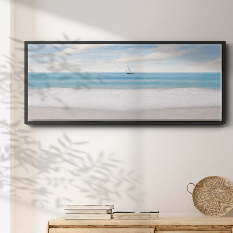 Plage - toile encadrée, H 20 po x l 50 po