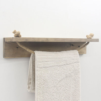 Locelso 100% SPRUCE WOOD Floating Shelf