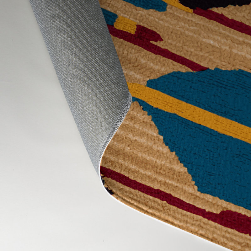 Tapis intérieur et extérieur brun Transport, Rectangle 5 pi x 7 pi