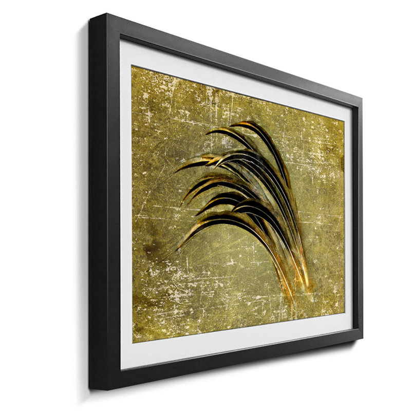 Streetart Bent By The Wind - Single Picture Frame Print, 44cm H x 64cm W x 2.2cm D