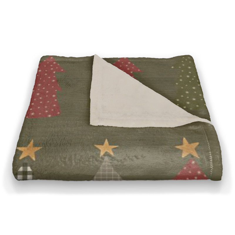 Hand Woven Throw Blanket, Green