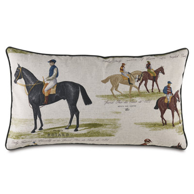 Equestrian Lumbar Pillow Cover & Insert