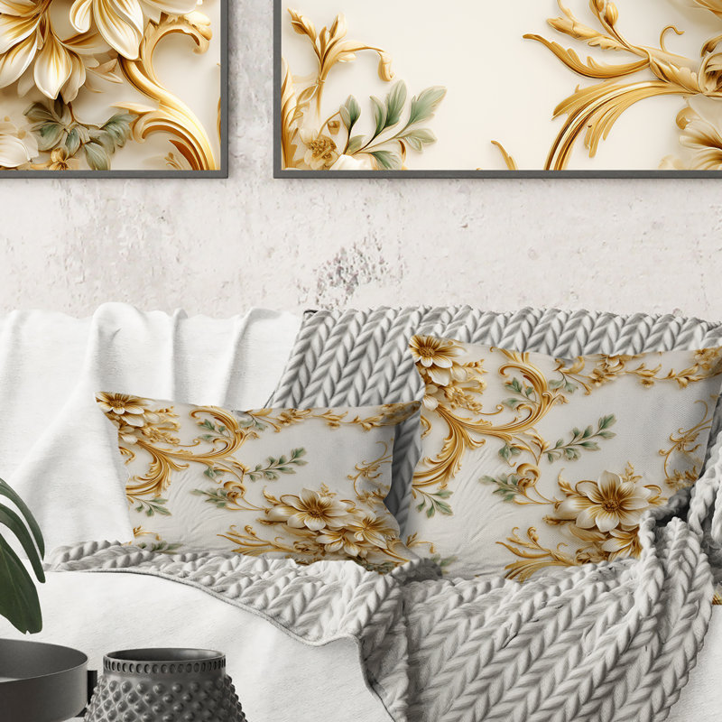  Polyester Lumbar Rectangular Pillow Cover & Insert