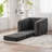 40" Foldable Single Sofa Bed With Armrest & Backrest-457251567