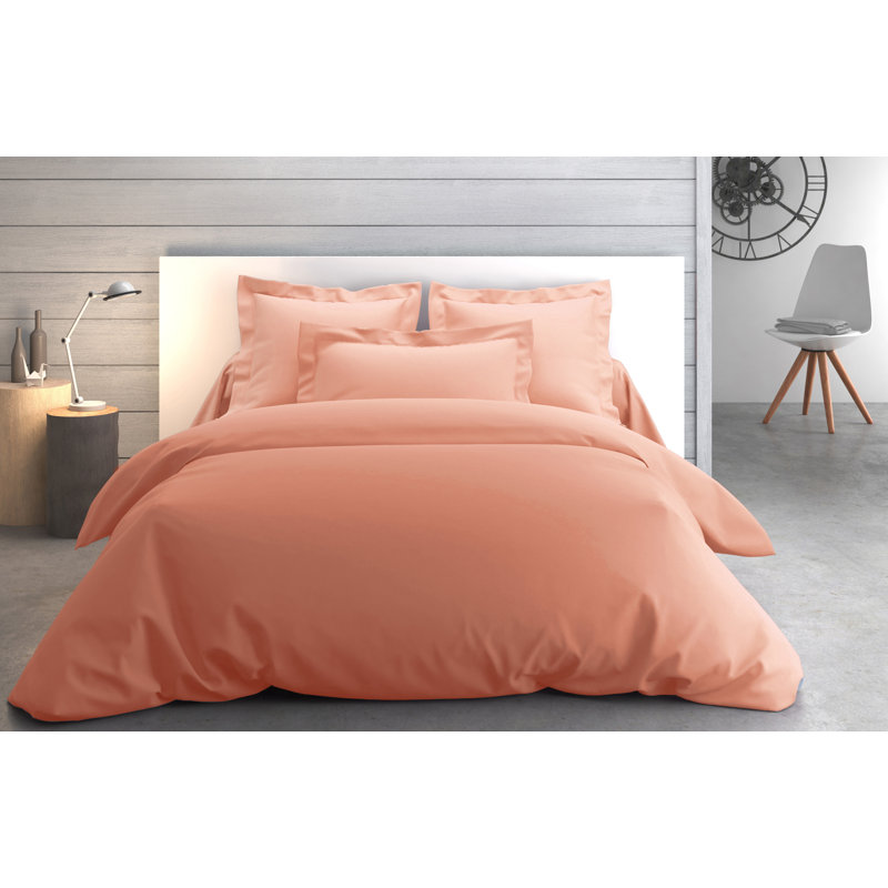 Vexin 100% Cotton Percale Fitted Sheet, Queen, Cherry Blossom