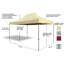 Premium Line 4.5m x 3m Gazebo with Side Walls-69379118