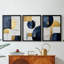 ABSTRACT Series DLVI - Toile tendue avec châssis sur mesure - 3 pièces-527397339