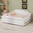 Modern Upholstered Daybed, LED Belt Trundle and Storage Drawers-129458349