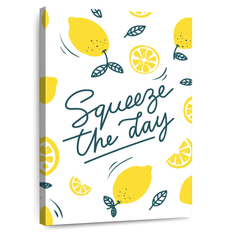 Yarlin Squeeze The Day Lemon Pattern, 24" H x 16" W