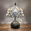 Lampe de table en verre coloré de style baroque lavande Simoniff Tiffany H 14 po x l 10 po-1681814617