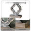 Console à miroir avec incrustation de cristal concassé en forme de trèfle, table d'entrée à miroir biseauté, canapé décoratif Glam pour vestibule de vestibule