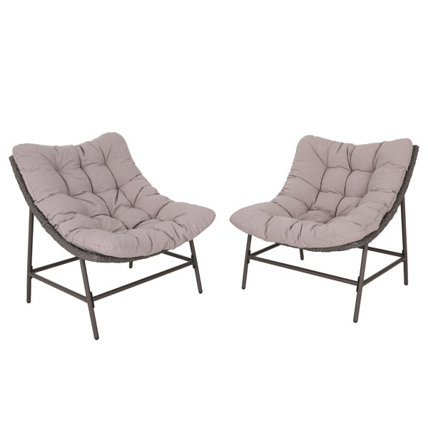 Lark Manor Akosha Patio Chair with Cushions & Reviews | Wayfair