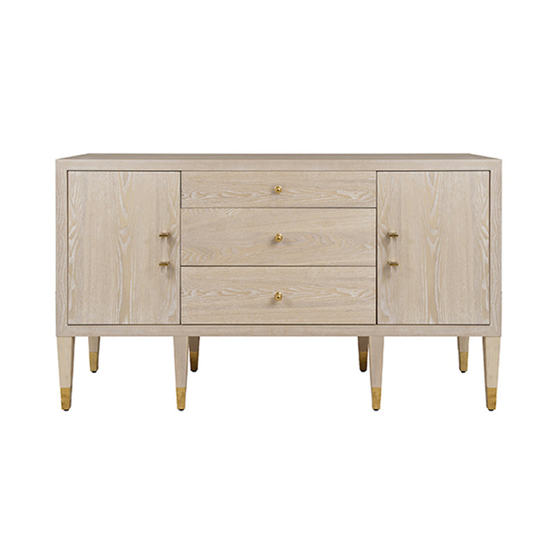 Amherst 58'' Solid Wood Sideboard, Cerused Oak