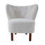 Chaise moderne blanche - Revêtement et base de coussins d'appoint confortables