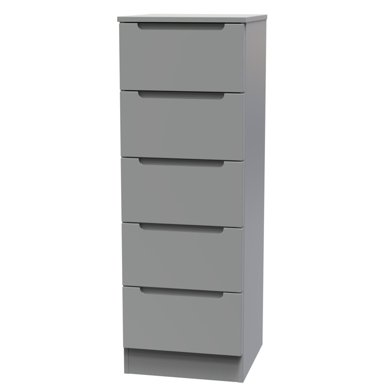 Bisma 37cm W Manufactured Wood Bedside Table, Grey