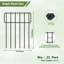 43cm H x 33cm W Metal Fence Panels Included