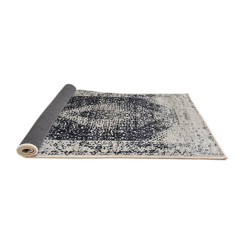 Tapis oriental ivoire / noir Hoyle, Rond 8 pi