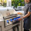 Îlot de cuisine extérieur en acier inoxydable de haute qualité avec 4 brûleurs 1 + 1 brûleur BroilChef de 32 pouces et 4 brûleurs 1RL avec 4 brûleurs + 1 brûleur arrière infrarouge avec brûleur arrière BCP-500R