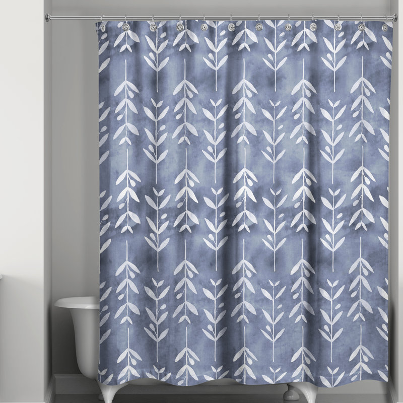 Greensboro Floral Shower Curtain, Indigo